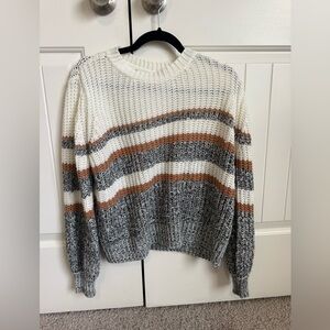 SHEIN Multicolor Striped Knit Sweater